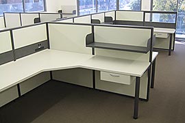 Desks with panel