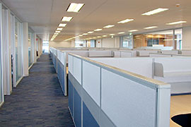 Hyundai open plan workstations