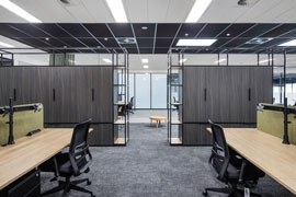 Office room divider cupboards