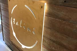 Talini cafe illuminated sign