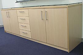 Custom made boardroom cabinet