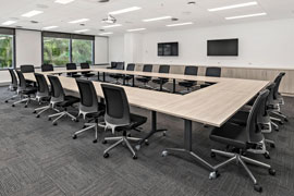 Large office boardroom fitout