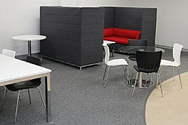 Breakout area privacy booth